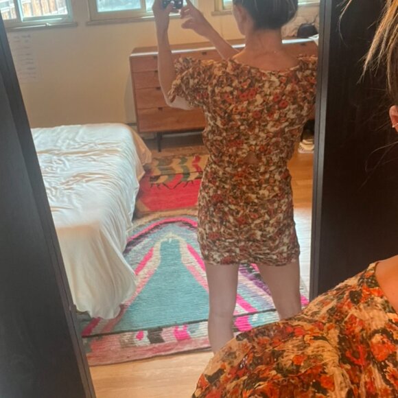 Isabel Marant Robe Face Floral Print Mini Dress- size small - Picture 12 of 15